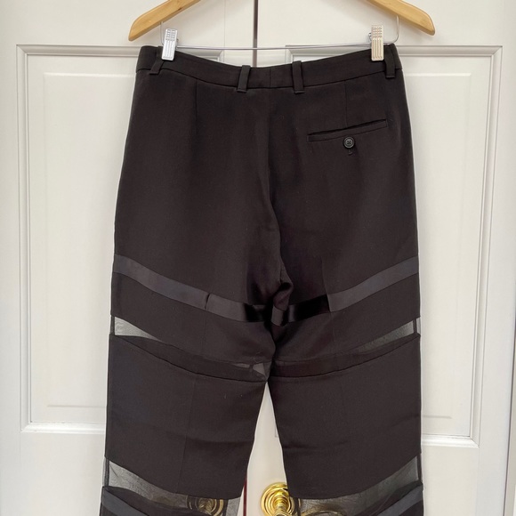 3.1 Phillip Lim Black Sheer Organza Trousers - Picture 13 of 16